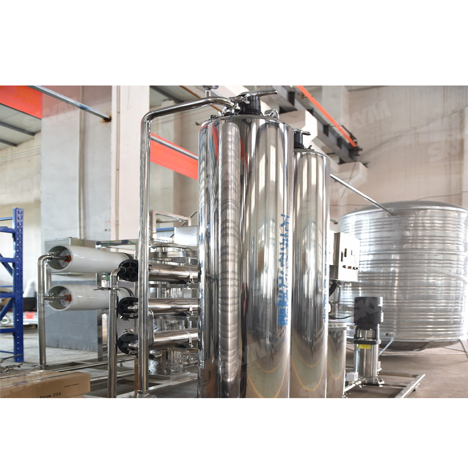 معدات معالجة تنقية تصفية المياه مع RO / UV / Ozone